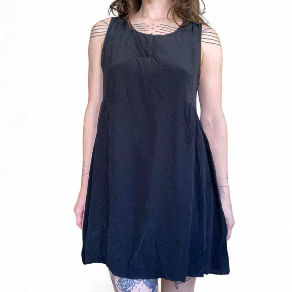 Ali Golden silk babydoll dress